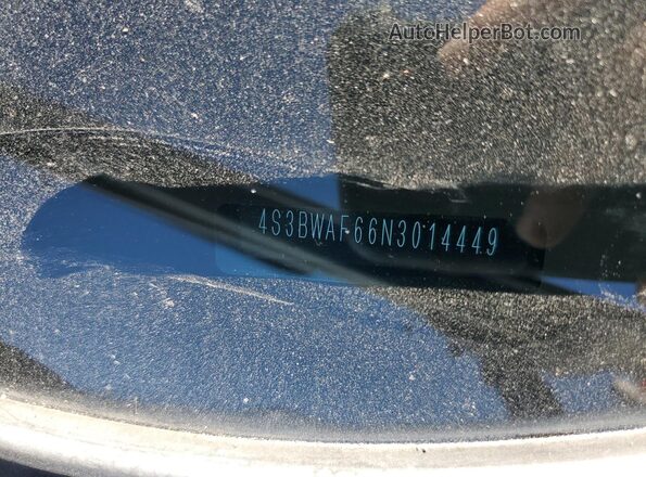 4S3BWAF66N3014449 2022 SUBARU LEGACY Blue Vista del compartimento del motor