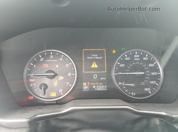 4S3BWAL64L3022888 2020 SUBARU LEGACY Blue Instrument cluster view