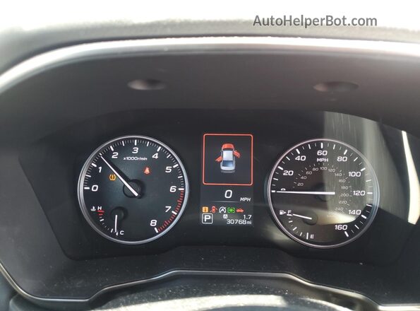 4S3BWGN67N3017347 2022 SUBARU LEGACY Красный Вид щитка приборов