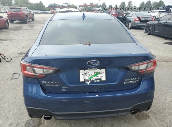 4S3BWGP68N3020139 2022 SUBARU LEGACY Blue Вид ззаду