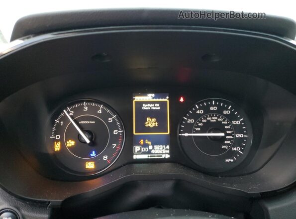 4S3GKAD64N3606551 2022 SUBARU IMPREZA Белый Вид щитка приборов