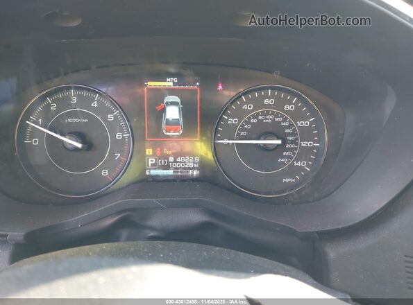 4S3GKAD69N3607002 2022 SUBARU IMPREZA Gray Widok tylnych siedzeń