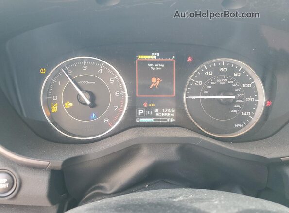 4S3GKAT60L3610739 2020 SUBARU IMPREZA White Вид щитка приладів