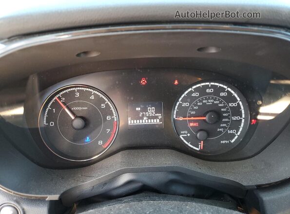 4S3GTAA66N1728910 2022 SUBARU IMPREZA Серый Вид щитка приборов