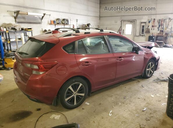 4S3GTAD68M3714327 2021 SUBARU IMPREZA Темно-бордовый Задняя правая четверть