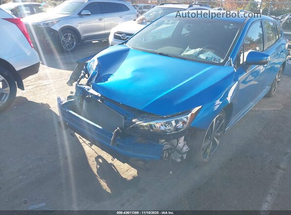 4S3GTAM60P3710776 2023 SUBARU IMPREZA Blue Front view