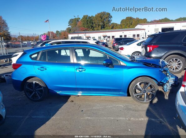4S3GTAM60P3710776 2023 SUBARU IMPREZA Blue 360 interior view