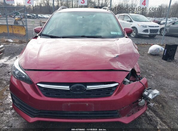 4S3GTAV65N3706833 2022 SUBARU IMPREZA Red Սալոնի հետևի տեսք