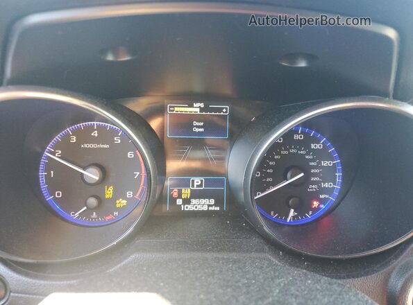 4S4BSANC0H3383049 2017 SUBARU OUTBACK Silver Widok zestawu wskaźników