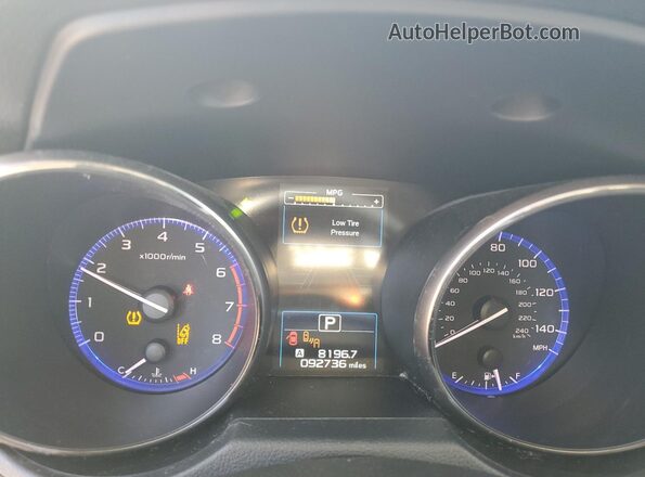 4S4BSANC1K3304284 2019 SUBARU OUTBACK Gray Vista del cuadro de instrumentos
