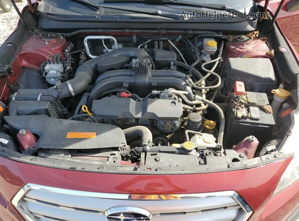 4S4BSANC6H3437339 2017 SUBARU OUTBACK Red Vista del compartimento del motor