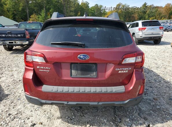 4S4BSANC6H3437339 2017 SUBARU OUTBACK Red Vista trasera