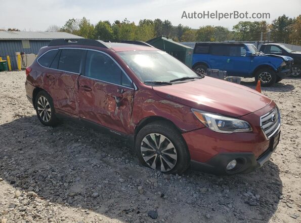 4S4BSANC6H3437339 2017 SUBARU OUTBACK Red Delantero derecho