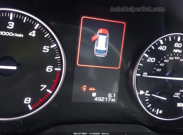 4S4BTACC5L3221491 2020 SUBARU OUTBACK Red უკანა სავარძლების ხედი