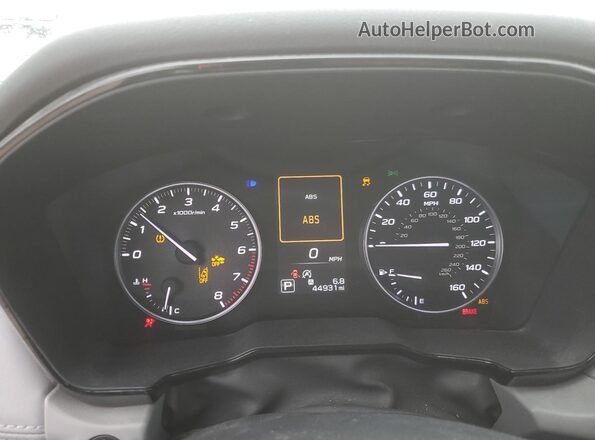 4S4BTAEC5L3193916 2020 SUBARU OUTBACK Gray Սարքավորումների վահանակի տեսք