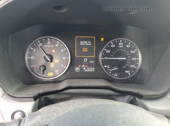 4S4BTAECXL3100968 2020 SUBARU OUTBACK Gray ხელსაწყოთა პანელის ხედი