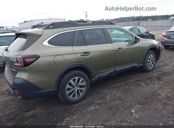 4S4BTAFC1N3202144 2022 SUBARU OUTBACK Зеленый Задняя правая четверть