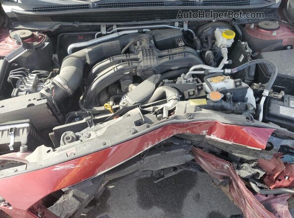 4S4BTAFC2N3191798 2022 SUBARU OUTBACK Красный Вид задней части салона