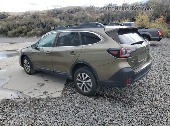 4S4BTAFC6N3211468 2022 SUBARU OUTBACK Green Trasero izquierdo