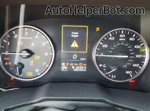 4S4BTAFC7R3138097 2024 SUBARU OUTBACK Green Widok zestawu wskaźników