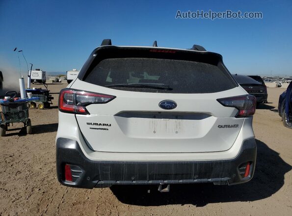 4S4BTALC2L3176333 2020 SUBARU OUTBACK White Вид ззаду