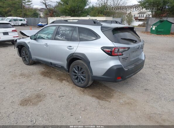 4S4BTALC7R3133549 2024 SUBARU OUTBACK Серебряный Задняя левая четверть