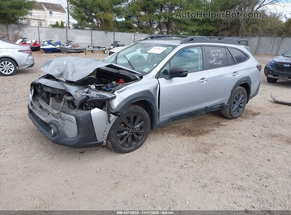 4S4BTALC7R3133549 2024 SUBARU OUTBACK Серебряный Передняя левая четверть