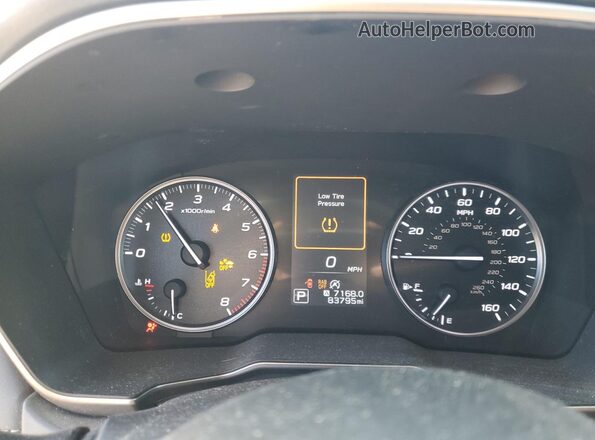 4S4BTALC8L3149119 2020 SUBARU OUTBACK Blue Вид щитка приладів