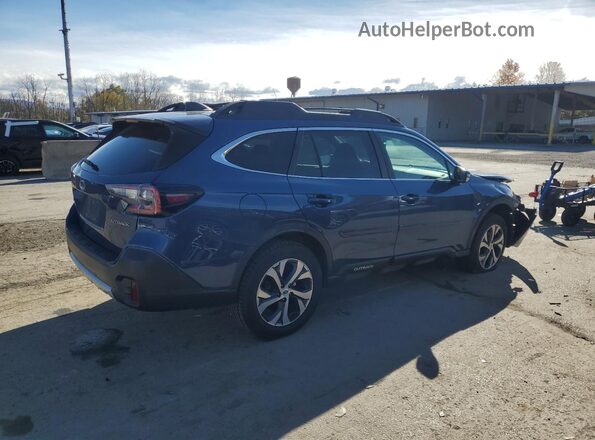 4S4BTALC8L3149119 2020 SUBARU OUTBACK Blue Задня права чверть