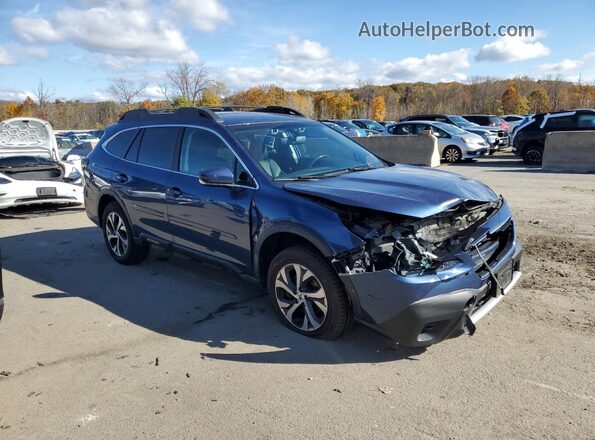 4S4BTALC8L3149119 2020 SUBARU OUTBACK Blue Передня права чверть