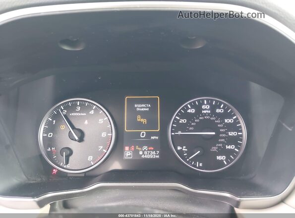 4S4BTAMC4M3123536 2021 SUBARU OUTBACK White Вид задніх сидінь
