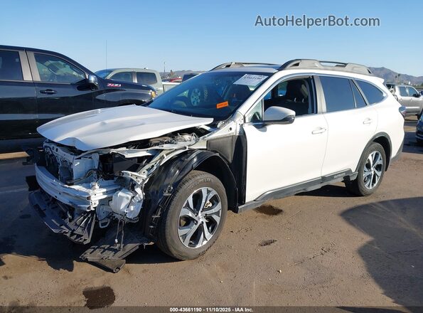 4S4BTANC4M3218578 2021 SUBARU OUTBACK Белый Передняя левая четверть