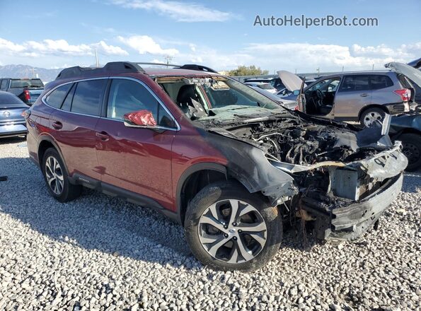 4S4BTANC6L3199188 2020 SUBARU OUTBACK Burgundy Przód prawy