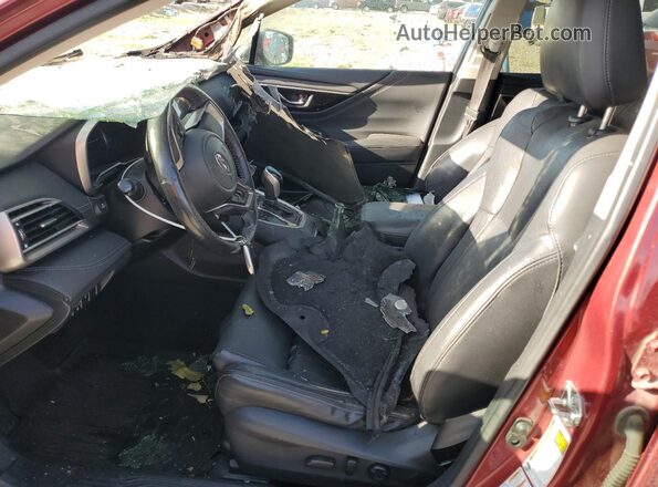 4S4BTANC6L3199188 2020 SUBARU OUTBACK Burgundy Widok wnętrza z przodu