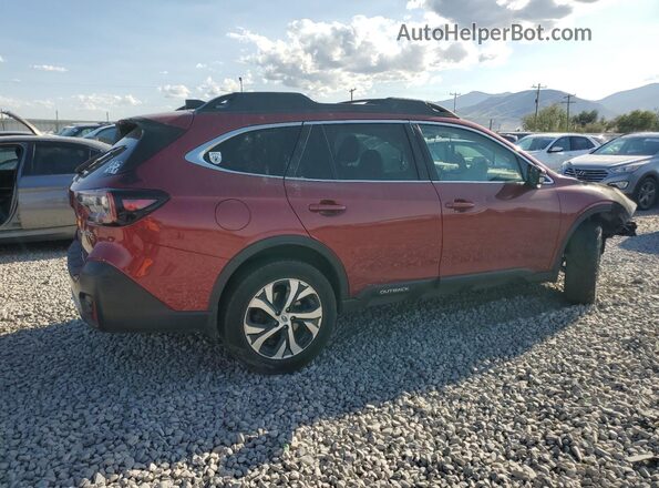 4S4BTANC6L3199188 2020 SUBARU OUTBACK Burgundy Tył prawy