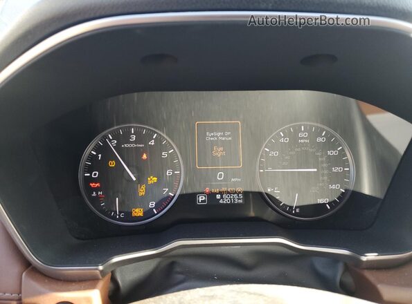 4S4BTAPC0R3107997 2024 SUBARU OUTBACK Синий Вид щитка приборов