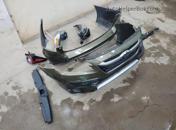 4S4BTGPD0N3272440 2022 SUBARU OUTBACK Green VIN կոդի պիտակի տեսք