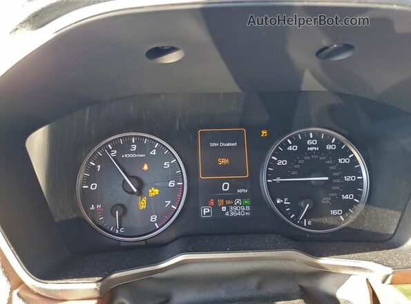 4S4BTGPD4L3124000 2020 SUBARU OUTBACK Blue Вид щитка приладів