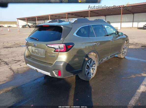 4S4BTGPD7N3187210 2022 SUBARU OUTBACK Зеленый Задняя правая четверть
