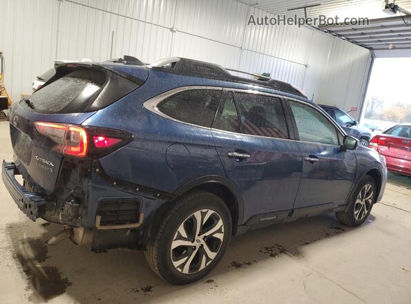 4S4BTGPD9N3238786 2022 SUBARU OUTBACK Синий Задняя правая четверть