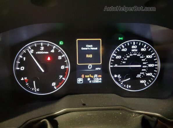 4S4BTGPD9N3238786 2022 SUBARU OUTBACK Синий Вид щитка приборов