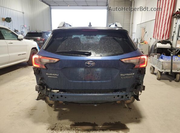 4S4BTGPD9N3238786 2022 SUBARU OUTBACK Синий Вид сзади