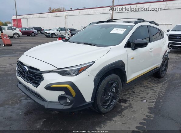 4S4GUHF65S3721022 2025 SUBARU CROSSTREK White Vista tres cuartos delantera izquierda