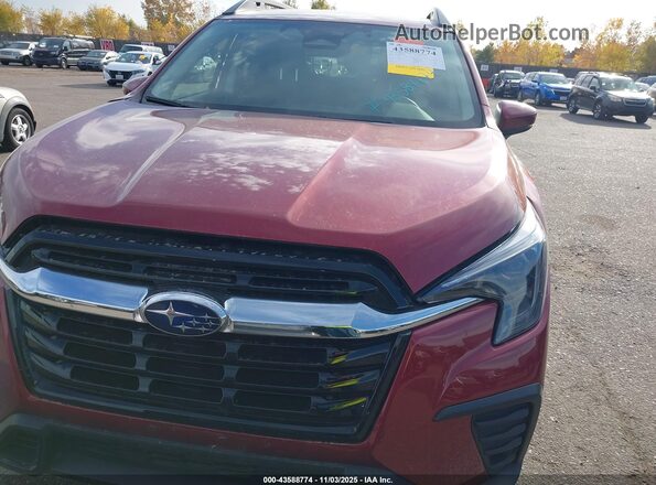 4S4WMADD3S3422097 2025 SUBARU ASCENT Maroon Սարքավորումների վահանակի տեսք