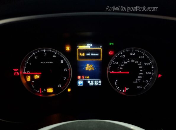 4S4WMAFD2L3425961 2020 SUBARU ASCENT Silver Вид щитка приладів