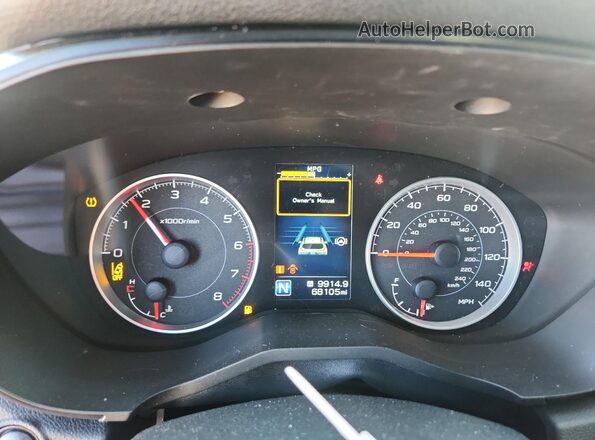 4S4WMAJD0N3403905 2022 SUBARU ASCENT Charcoal ხელსაწყოთა პანელის ხედი