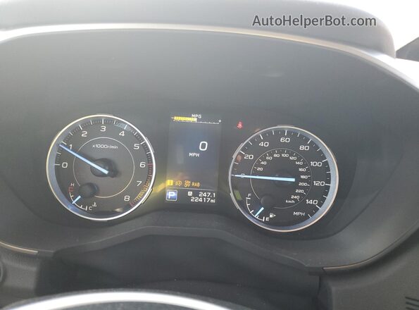 4S4WMAPD6N3450010 2022 SUBARU ASCENT Green Widok zestawu wskaźników
