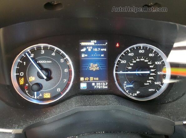 4S4WMARD0L3418812 2020 SUBARU ASCENT Black Սարքավորումների վահանակի տեսք