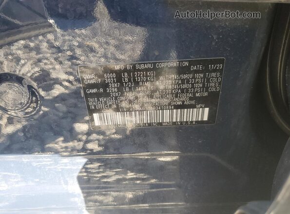 4S4WMASD6R3410894 2024 SUBARU ASCENT Blue Սալոնի 360 աստիճան տեսք