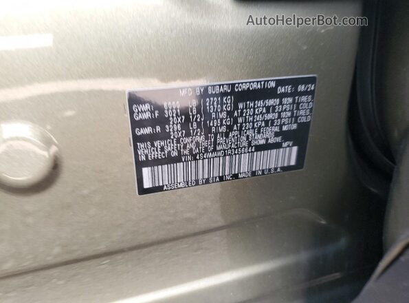 4S4WMAWD1R3456644 2024 SUBARU ASCENT Green 